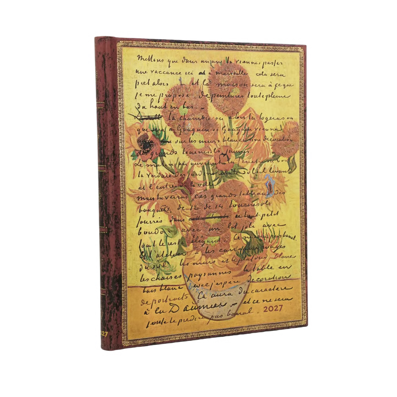 Paperblanks 2027 Diary - Van Gogh, Sunflowers - Week-at-a-Time