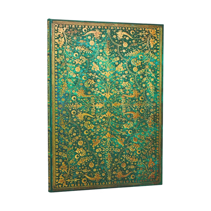 Paperblanks 2027 Diary - Emerald Flower - Week-at-a-Time
