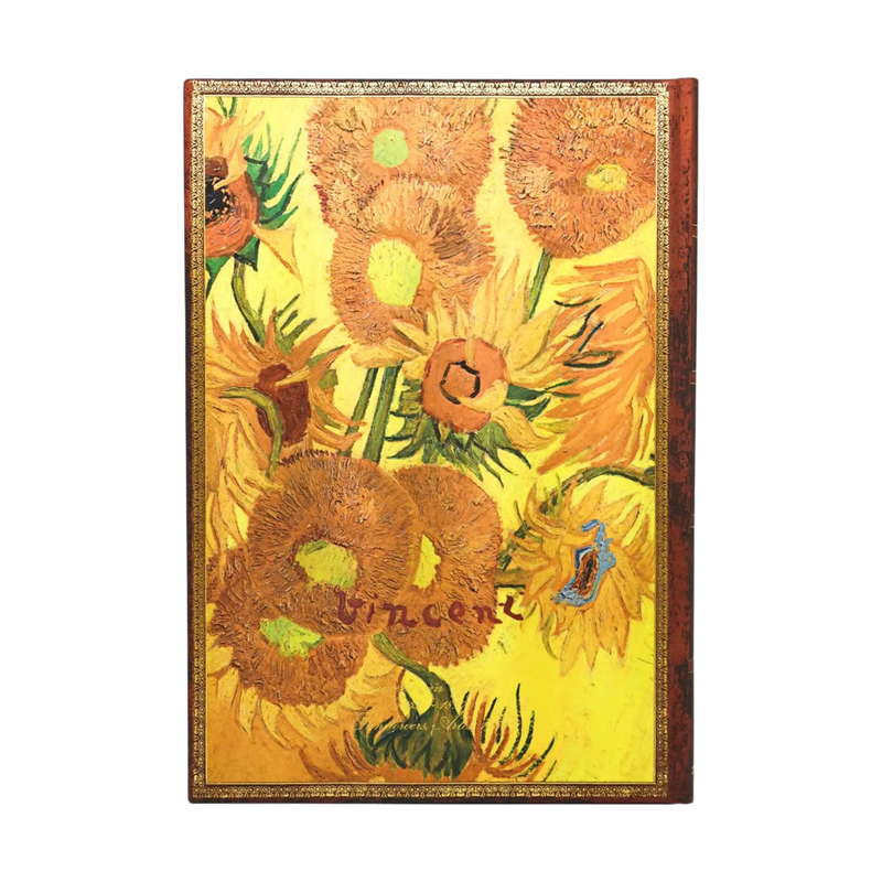Paperblanks 2027 Diary - Van Gogh, Sunflowers - Week-at-a-Time