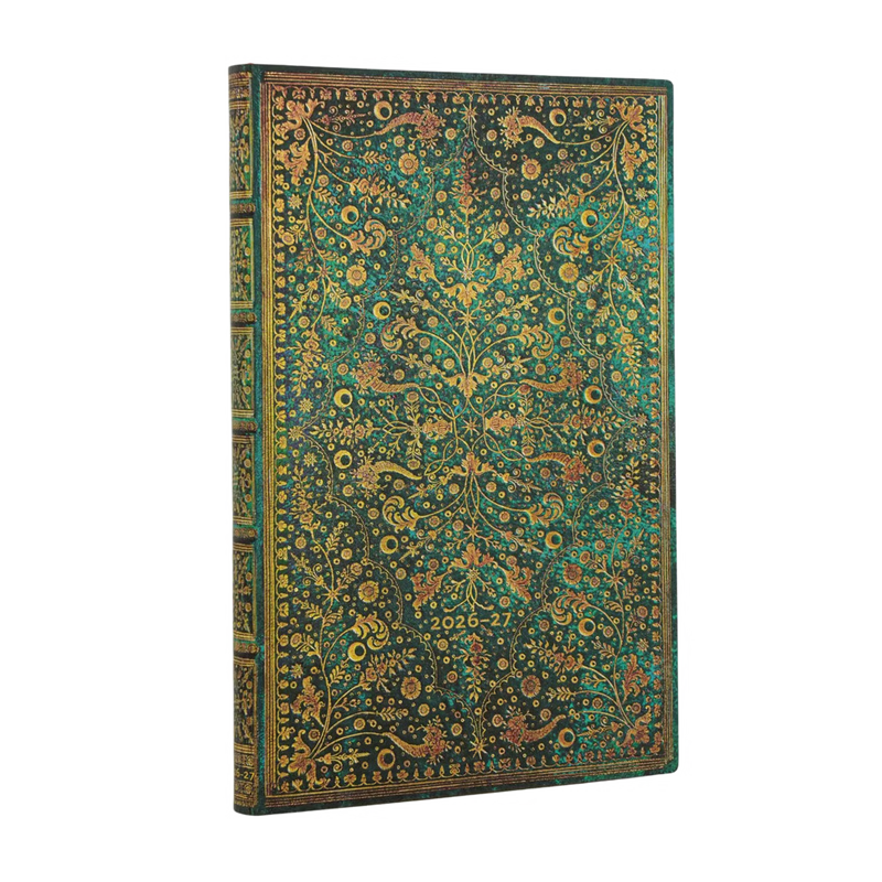 Paperblanks 2027 Diary - Emerald Flower (Flexi) - 18-Month, Week-at-a-Time
