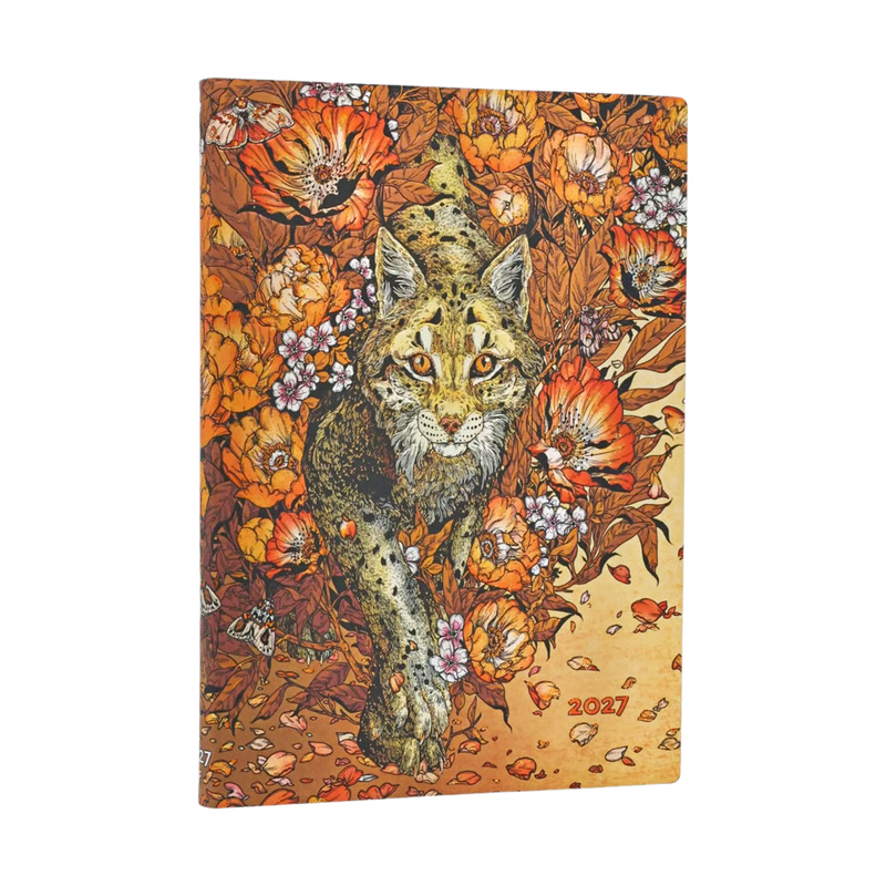 Paperblanks 2027 Diary - Lynx Rising (Flexi) - Week-at-a-Time