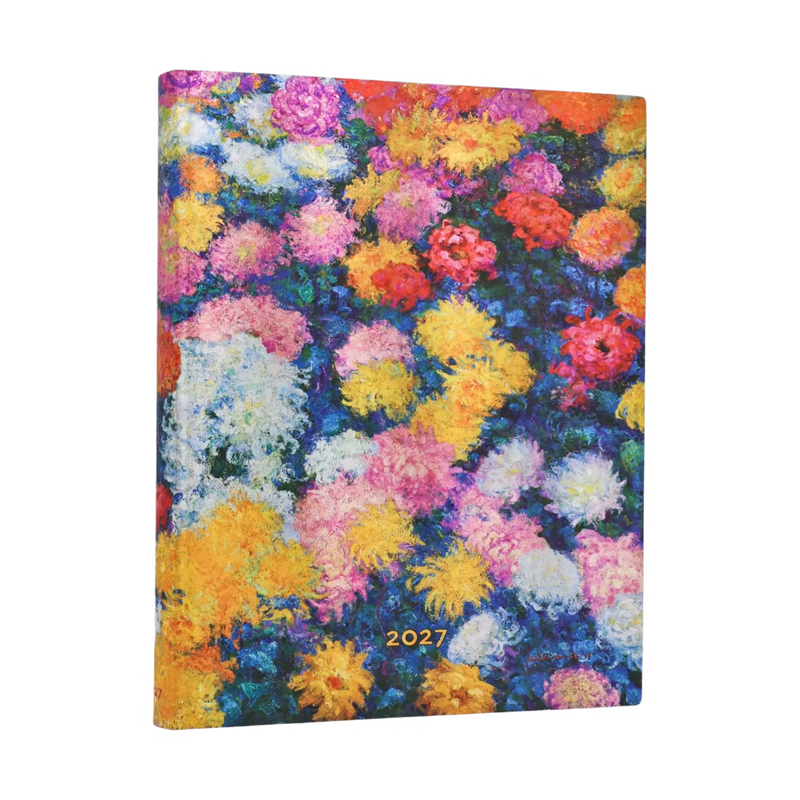 Paperblanks 2027 Diary - Monet’s Chrysanthemums (Flexi) - Day-at-a-Time