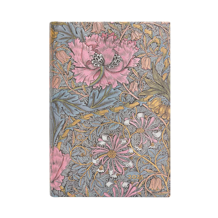 Paperblanks 2025 Diary - Morris Pink Honeysuckle - Day/Week-at-a-Time