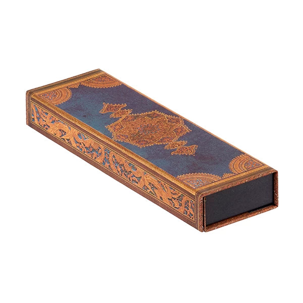 Paperblanks Pencil Case - Safavid Binding Art Indigo
