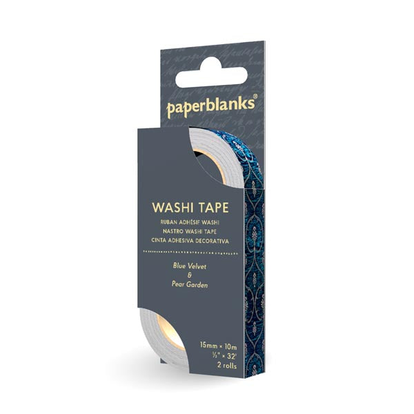 Paperblanks Washi Tape - Blue Velvet & Pear Garden
