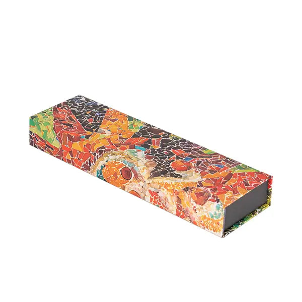 Paperblanks Pencil Case - Gaudi's Mosaics, Gaudi's Sun