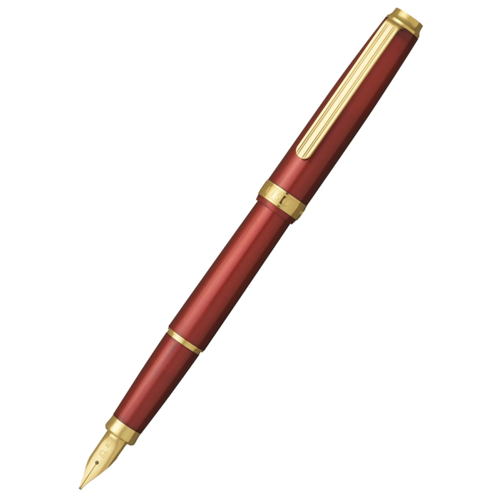 Platinum Biso Flame Red Fountain Pen