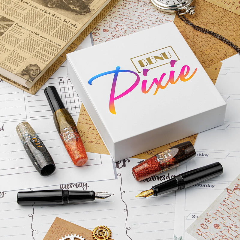 BENU Pixie Fountain Pen Set - Metallic Dust (Set of 3)