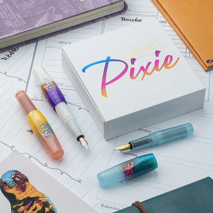 BENU Pixie Fountain Pen Set - Luminous Haze (Glow-In-The-Dark)(Set of 3)