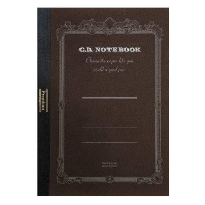 Apica Premium A6 Dark Chocolate Blank Notebook, 192 Pages