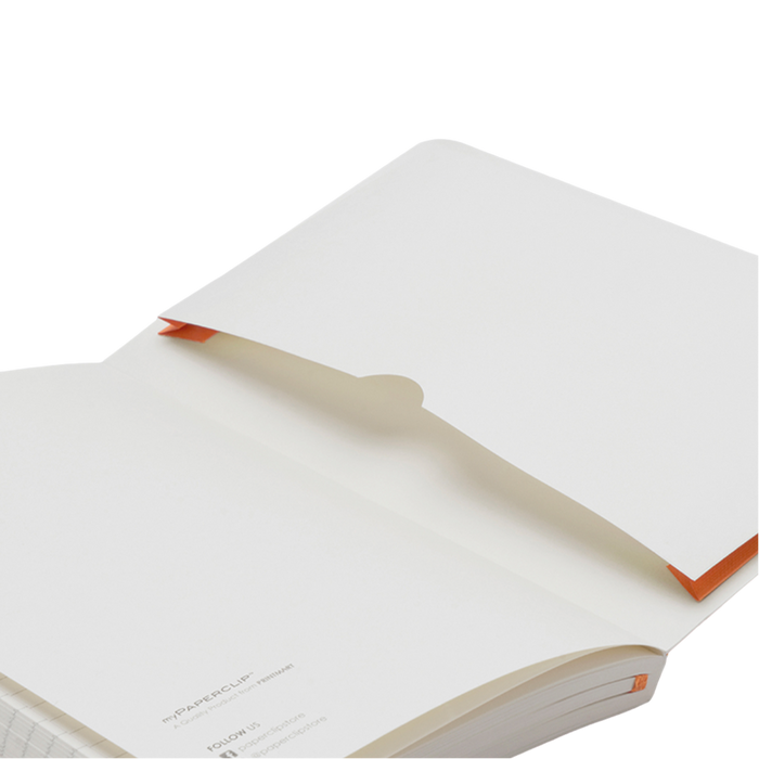 myPAPERCLIP Executive Series Softcover Medium Notebook - Orange