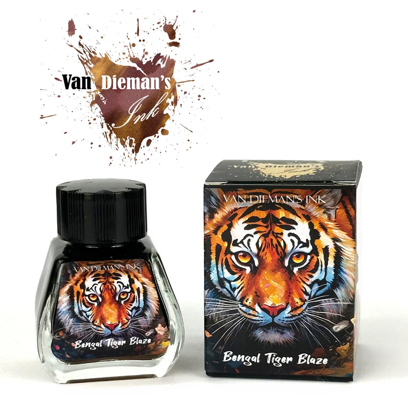 Van Dieman's Feline - Bengal Tiger Blaze Shimmering Fountain Pen Ink 30ml