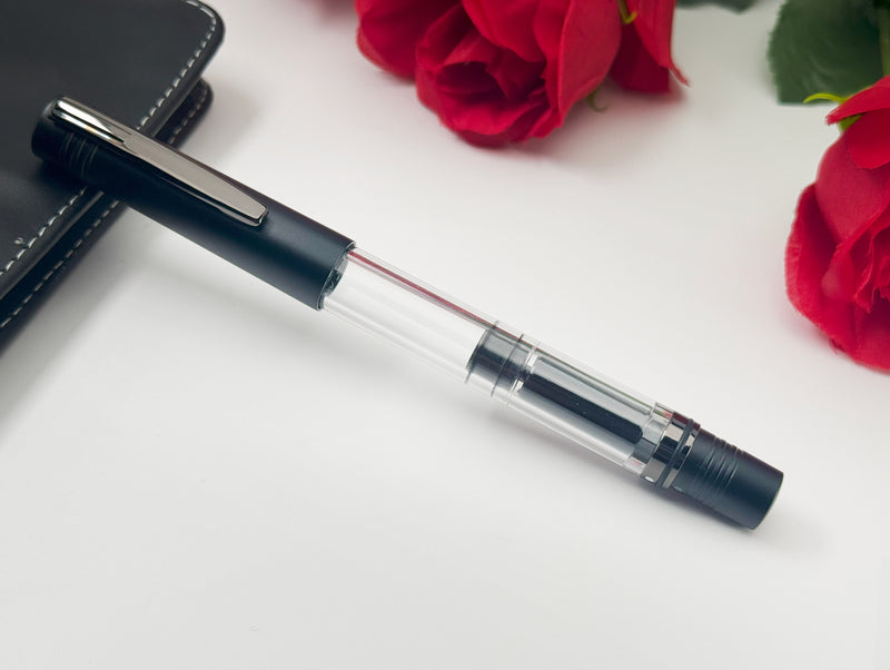 Monteverde MP1 Lock-It Piston Technology Fountain Pen - Black Noir