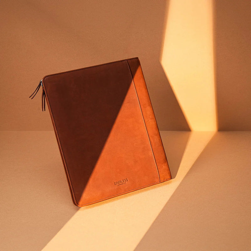 Endless A4 Folio - Brown (New Saffiano Leather)