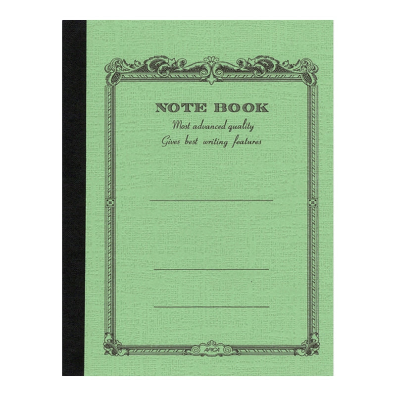 Apica A6 Green Lined Notebook