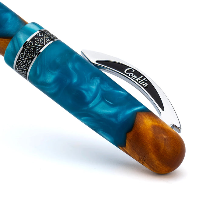 Conklin 1898 Limited Edition Spectra Fusion Fountain Pen - Blue Chrome