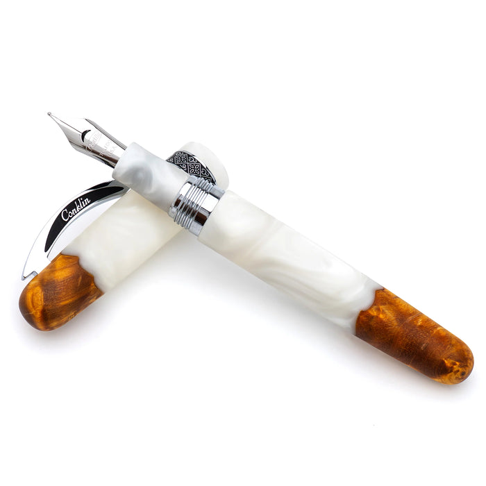 Conklin 1898 Limited Edition Spectra Fusion Fountain Pen - White Chrome