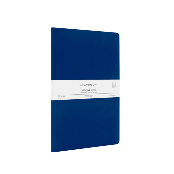 myPAPERCLIP Executive Series Softcover A4 Notebook - Blue