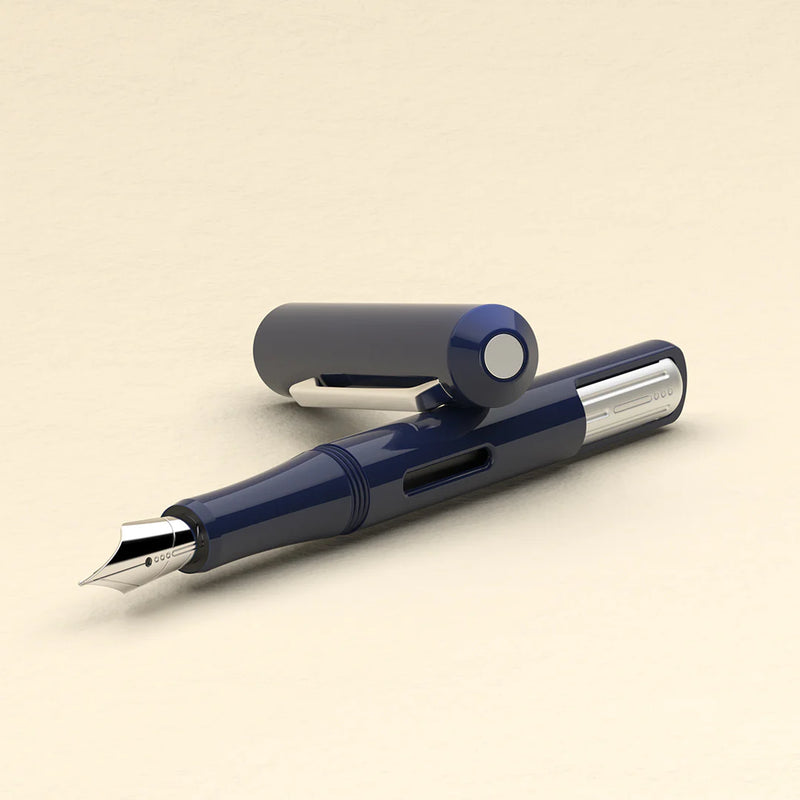Endless Captiva Fountain Pen - Deep Ocean Chrome