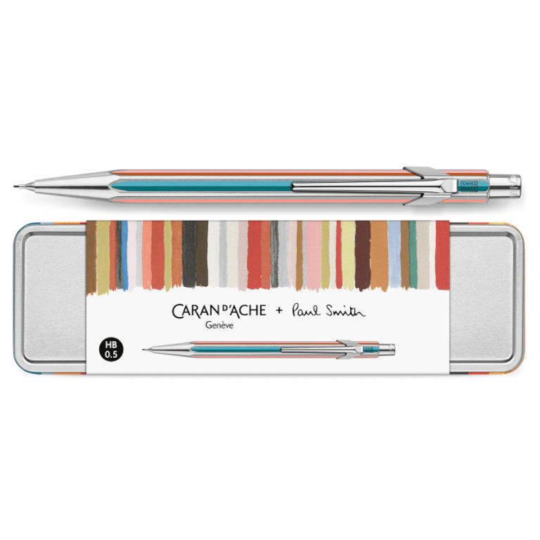 Caran d'Ache x Paul Smith 849 Mechanical Pencil 0.5mm - Silver, 5th Edition