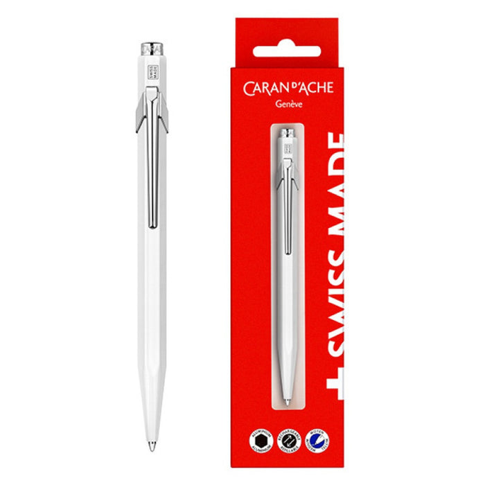 Caran d'Ache 849 Ballpoint Pen, Blister Box - White