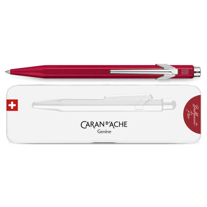 Caran d'Ache 849 Bille Colormat-X Ballpoint Pen - Red