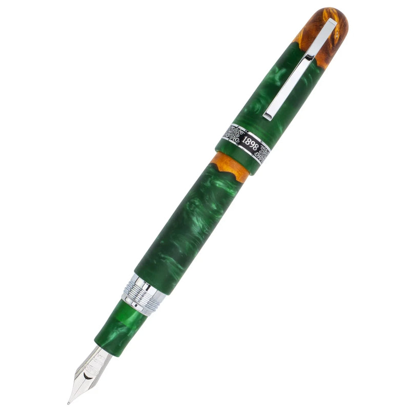 Conklin 1898 Limited Edition Spectra Fusion Fountain Pen - Green Chrome