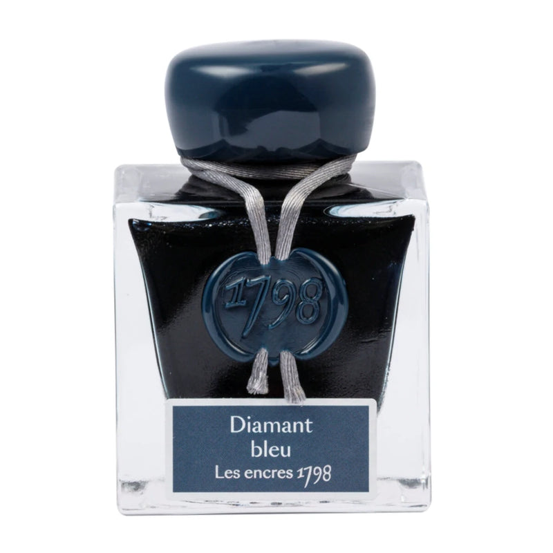Jacques Herbin 1798 Prestige Shimmer Ink - Diamant Bleu (Blue Diamond) 50ml