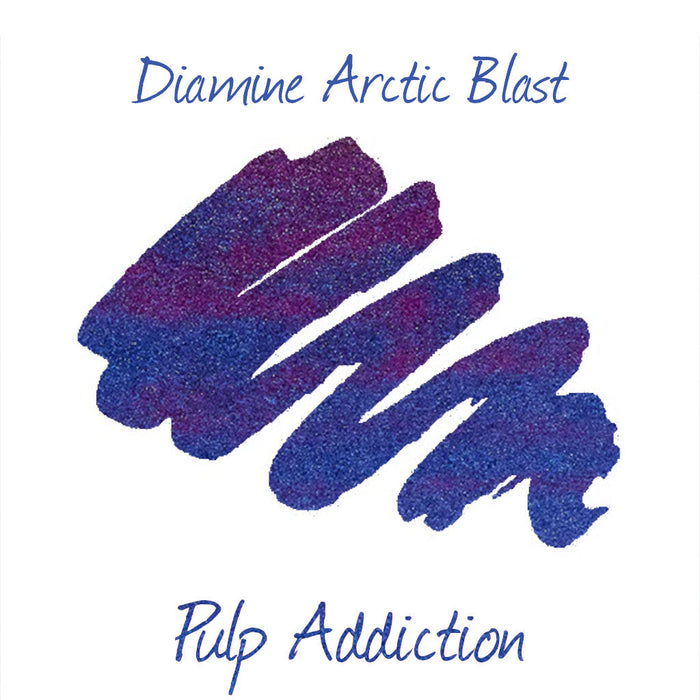 Diamine Green Edition Ink - Arctic Blast Chameleon & Sheen - 2ml Sample