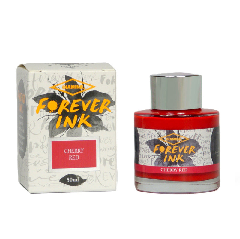 Diamine Forever Ink Fountain Pen Ink - Cherry Red 50ml