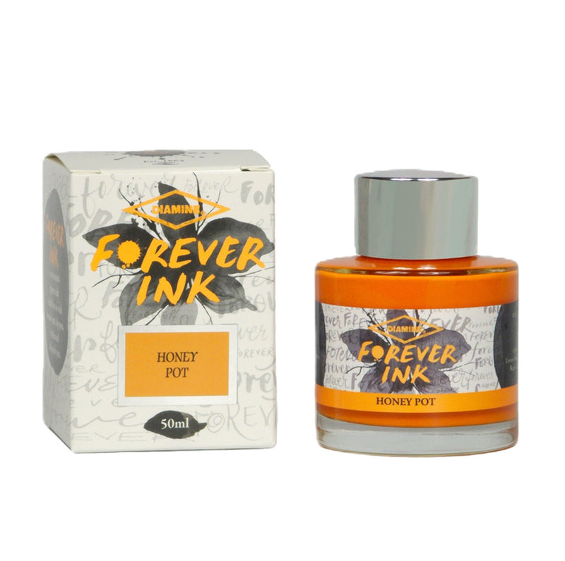 Diamine Forever Ink Fountain Pen Ink - Honey Pot 50ml