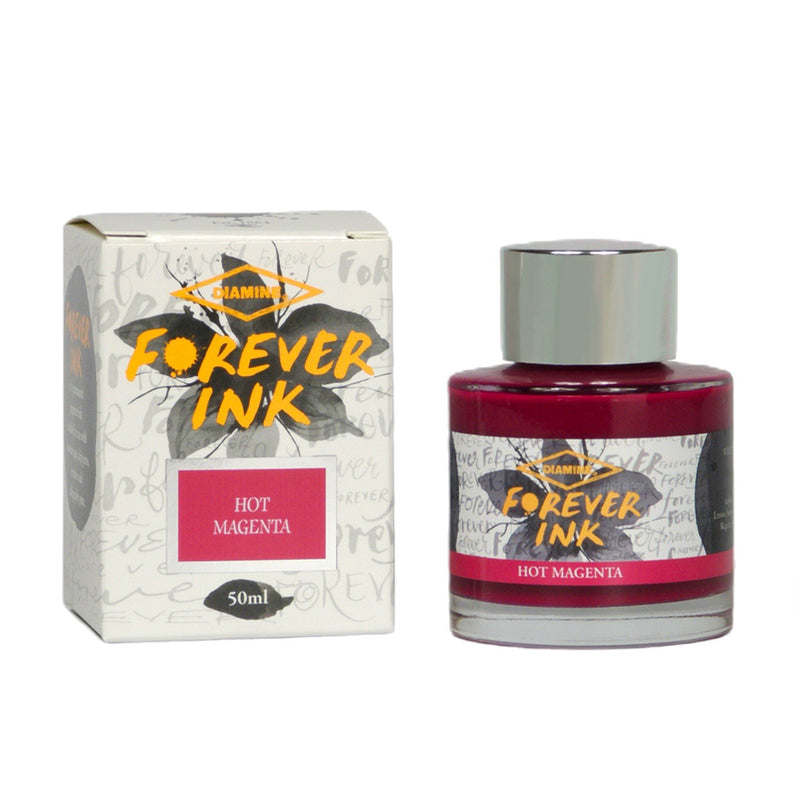 Diamine Forever Ink Fountain Pen Ink - Hot Magenta 50ml