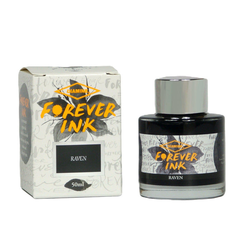 Diamine Forever Ink Fountain Pen Ink - Raven 50ml