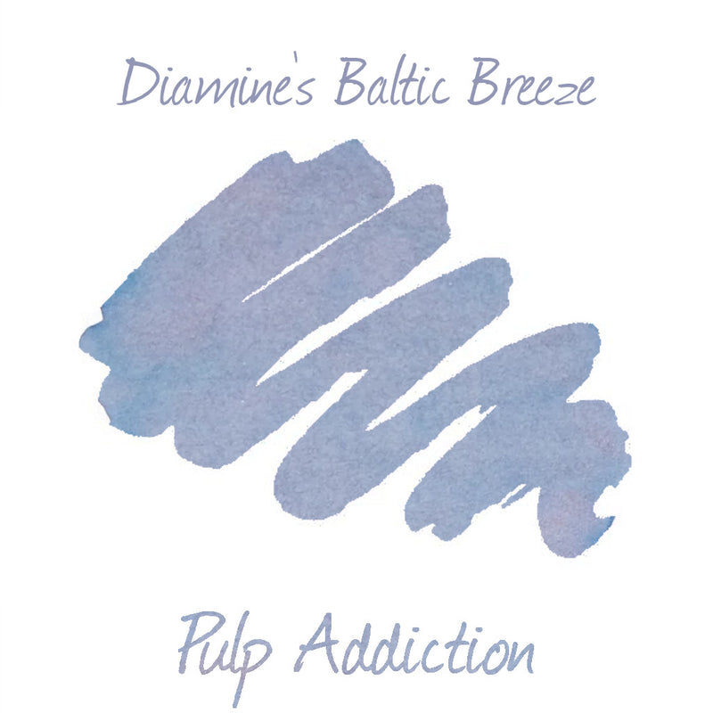 Diamine Black Edition Ink - Baltic Breeze Shimmering - 2ml Sample