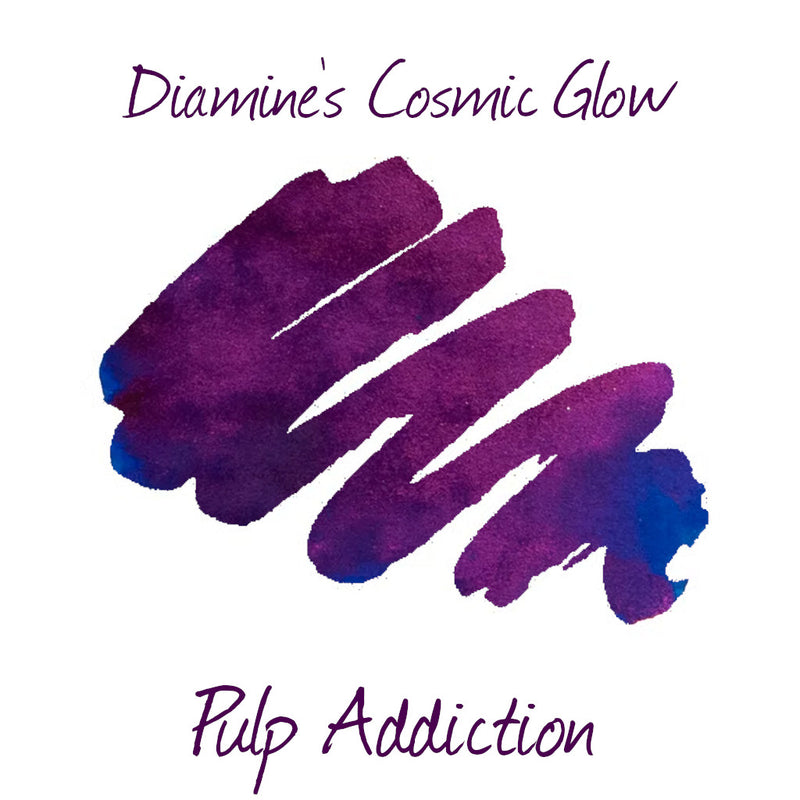 Diamine Black Edition Ink - Cosmic Glow Extreme Sheen - 2ml Sample