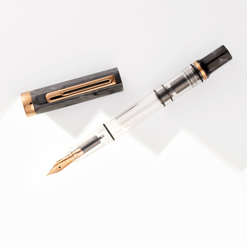 TWSBI Eco Fountain Pen - Black Marble with Bronze