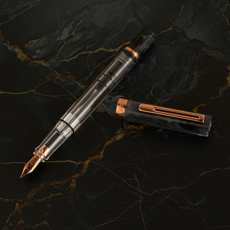 TWSBI Eco Fountain Pen - Black Marble with Bronze