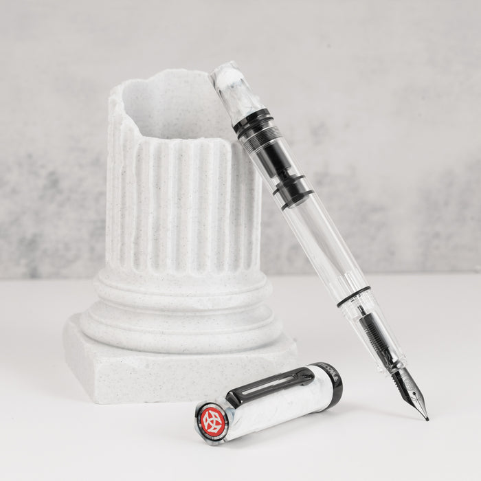 TWSBI Eco Fountain Pen - Carrara with Onyx
