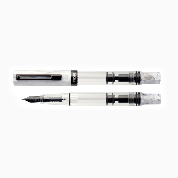 TWSBI Eco Fountain Pen - Carrara with Onyx