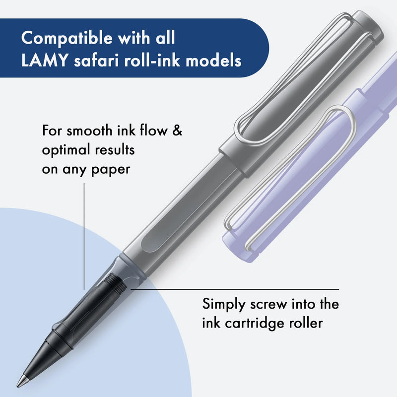 Lamy Z140 Safari Ink Cartridge Rollerball Pen Tip – Black