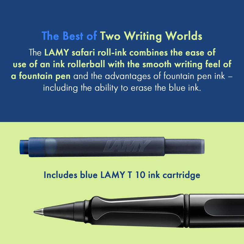 Lamy Safari Ink Cartridge Rollerball Pen - Glossy Black