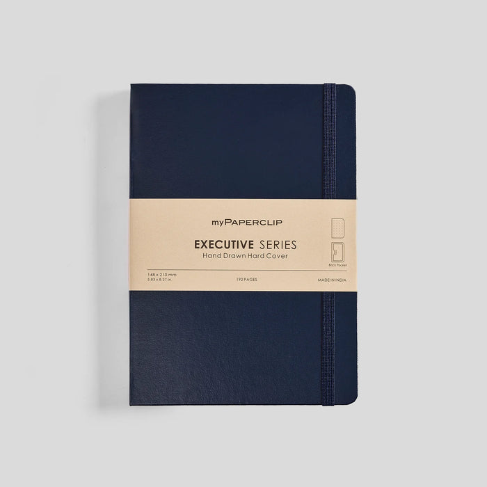 myPAPERCLIP Executive Series A5 Notebook - Blue, Hardcover