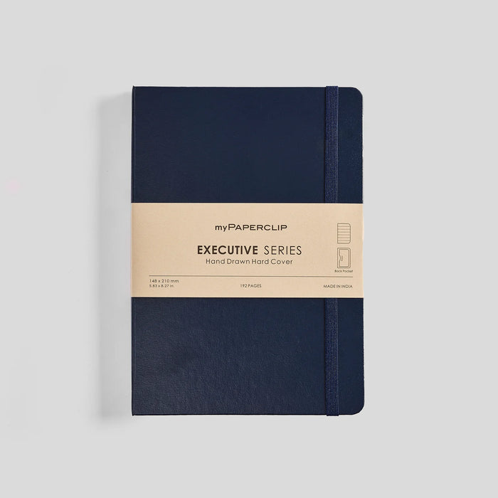 myPAPERCLIP Executive Series A5 Notebook - Blue, Hardcover