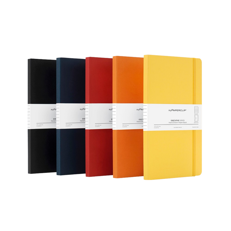 myPAPERCLIP Executive Series Softcover Medium Notebook - Orange