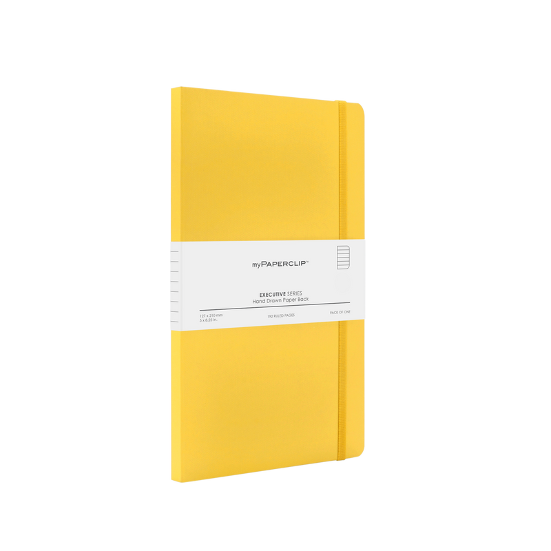 myPAPERCLIP Executive Series Softcover Medium Notebook - Yellow