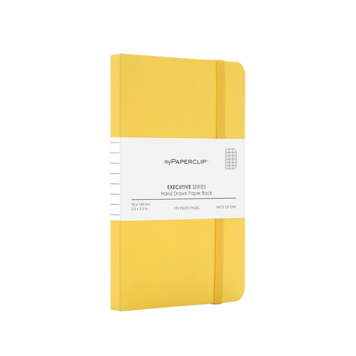 myPAPERCLIP Executive Series Softcover A6 Notebook - Yellow