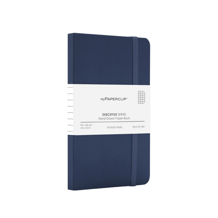 myPAPERCLIP Executive Series Softcover A6 Notebook - Blue
