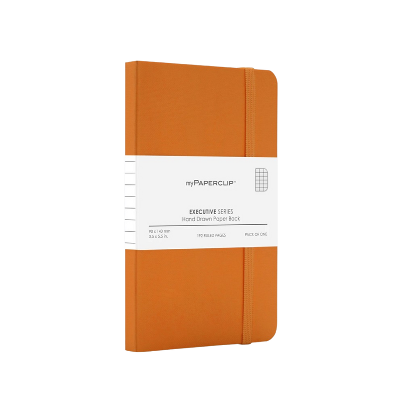 myPAPERCLIP Executive Series Softcover A6 Notebook - Orange