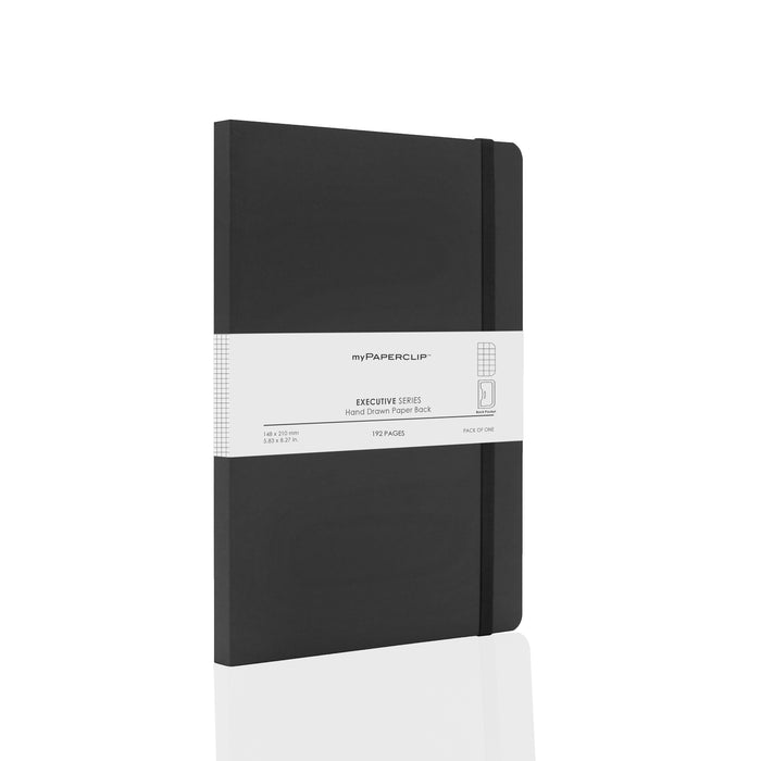 myPAPERCLIP Executive Series Softcover A5 Notebook - Black