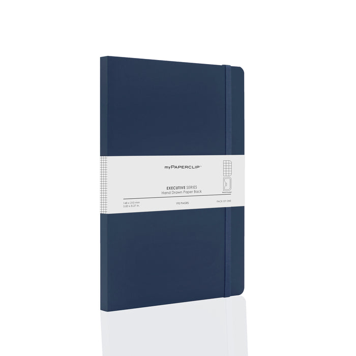 myPAPERCLIP Executive Series Softcover A5 Notebook - Blue